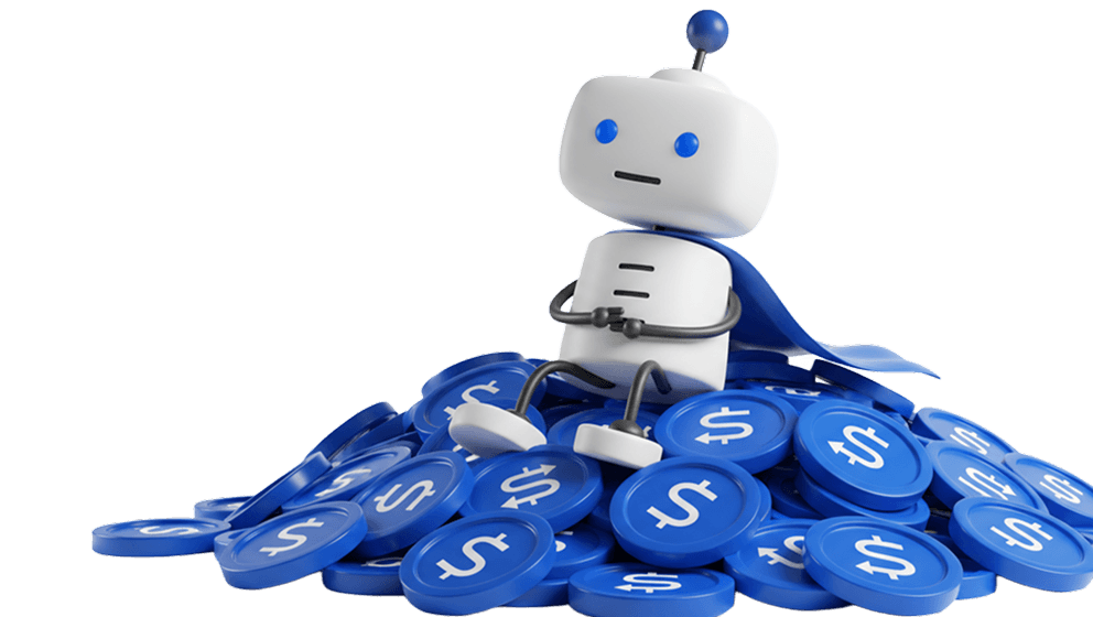 Robot sitting on SuperUSD